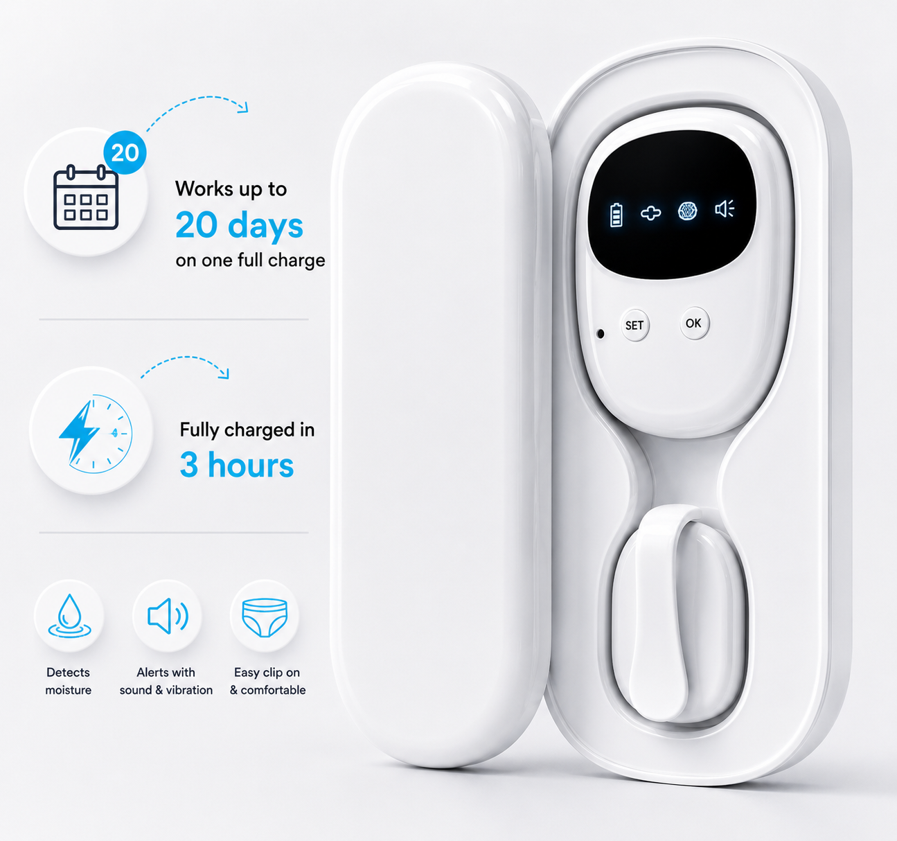 SleepGuard™ Wireless Bedwetting Alarm
